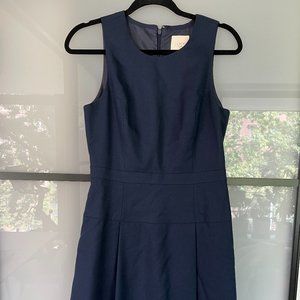 J.Crew sleeveless pleated flannel dress